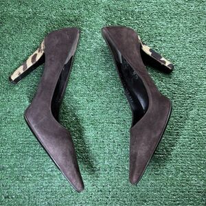 VALENTINO Garavani Leopard Suede Brown Pump High Heels 38 (SIZE 8)